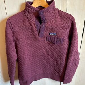 Patagonia Organic cotton Purple Quilted Pullover